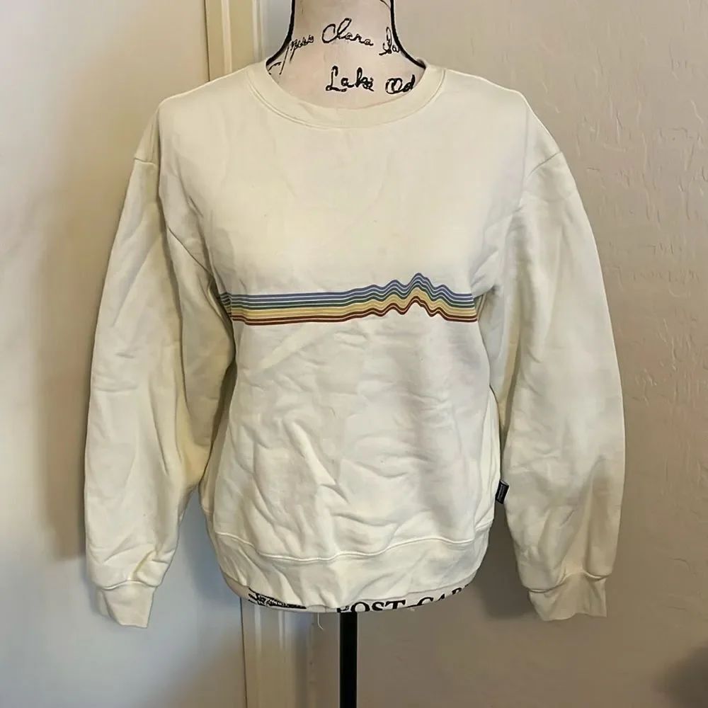 Patagonia The Uprisal Crew Off White Graphic Sweatshirt
